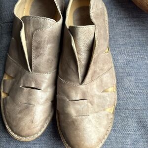 Stylish Gray Leather Shoes